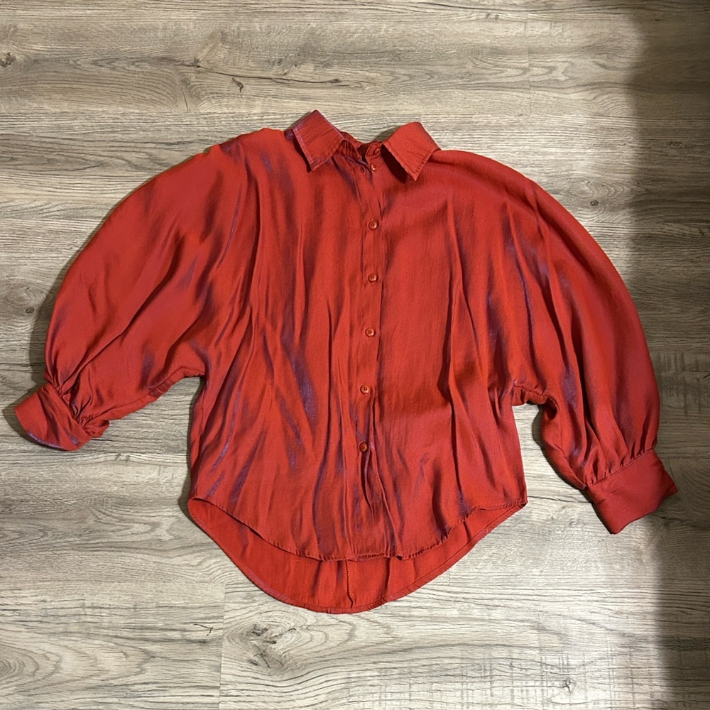 Glam Vibrant Red Shirt